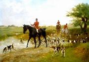 unknow artist Classical hunting fox, Equestrian and Beautiful Horses, 099. Spain oil painting artist